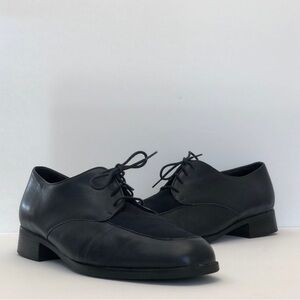 Munro American Sydney Soft Dark Blue Leather Oxford Shoes Women's US 10.5
